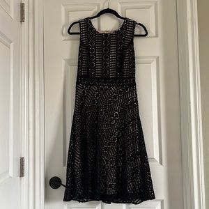 DKNY Crochet Lace A-Line Dress
